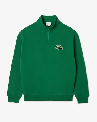 Unisex Loose Fit High-Neck Fleece Sweatshirt