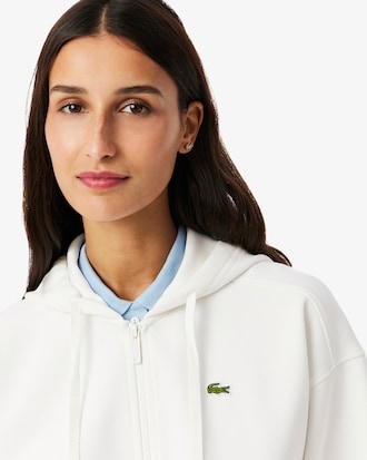 Women's Zip-Up Piqu&eacute; Hoodie