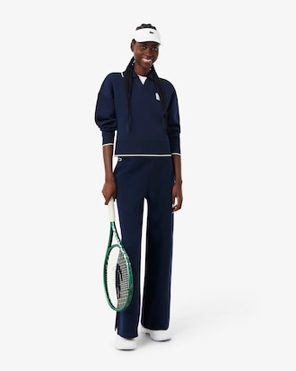 Sweatshirt col polo Tennis H&eacute;ritage