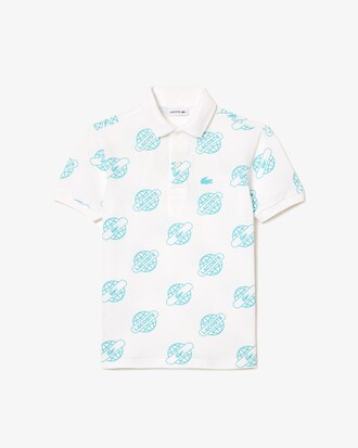 Kids' Cotton Piqué Print Polo
