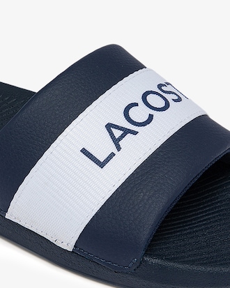 Men's Croco Logo Slides