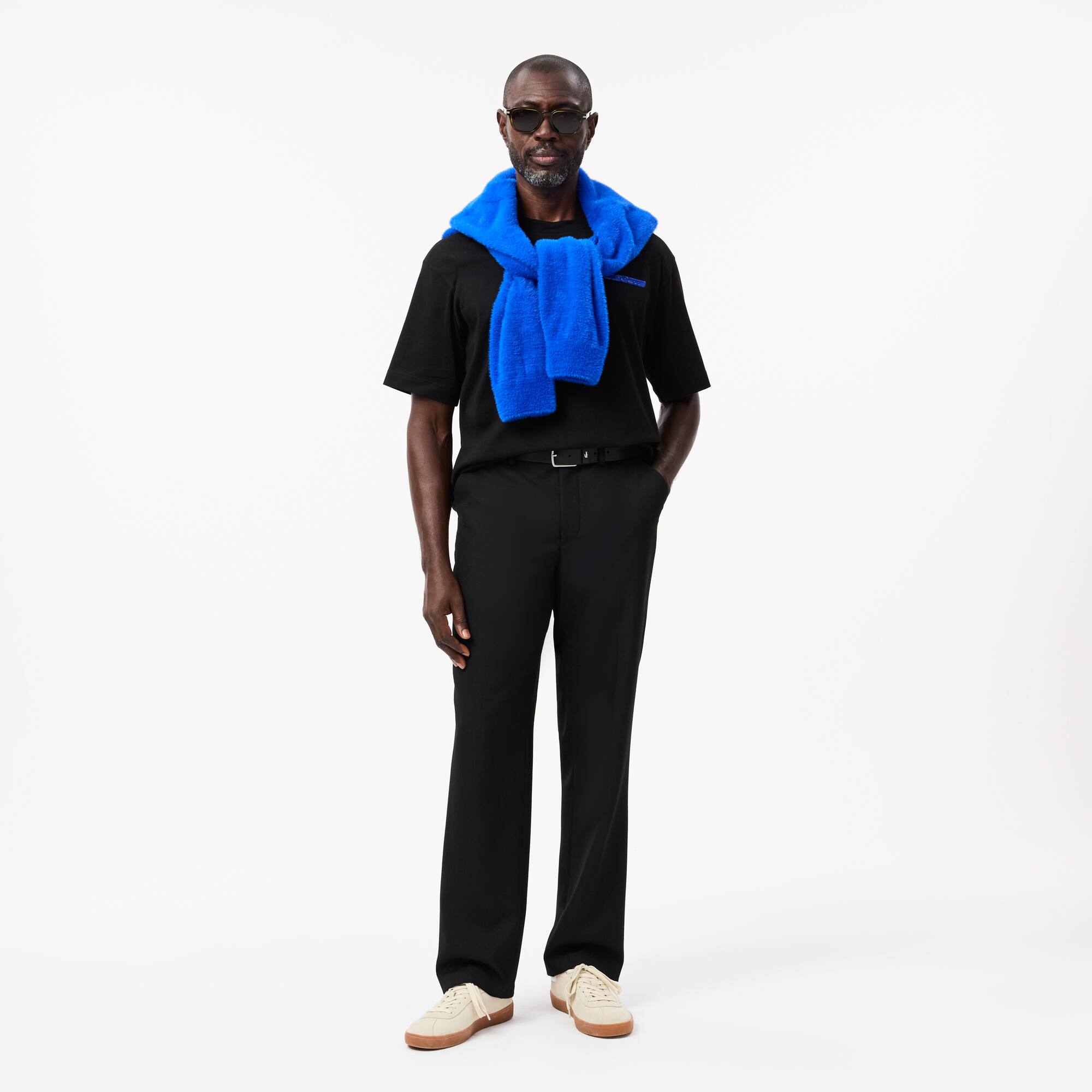 Lacoste スホティメッシュティテルTシャツ TH14870 031 Ultra Dry Badge Accent Tennis Heritage Polo Shirt - Men's