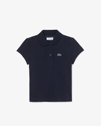 Girls' Scalloped Collar Piqu&eacute; Polo