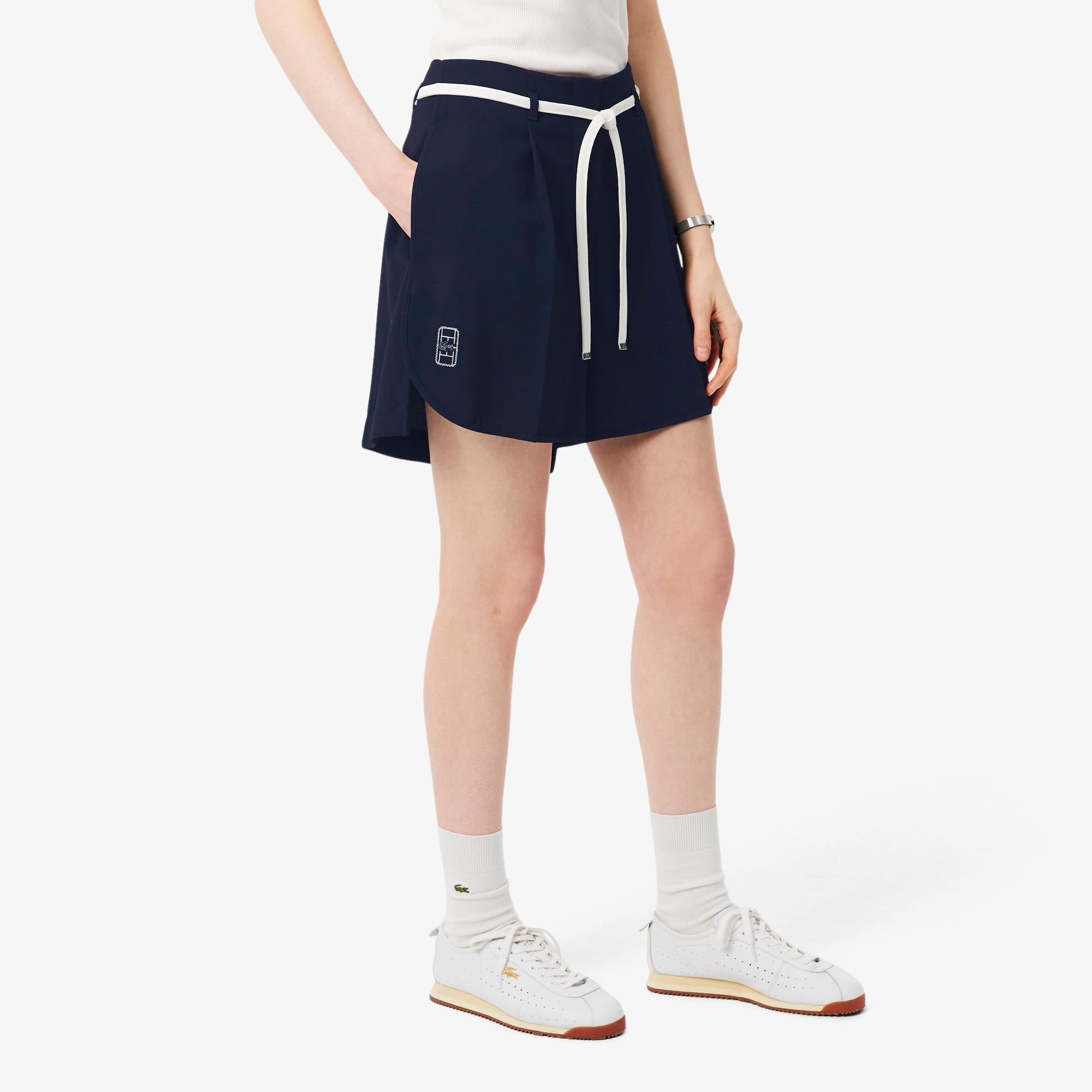 Oversized Pleated Bermuda Shorts