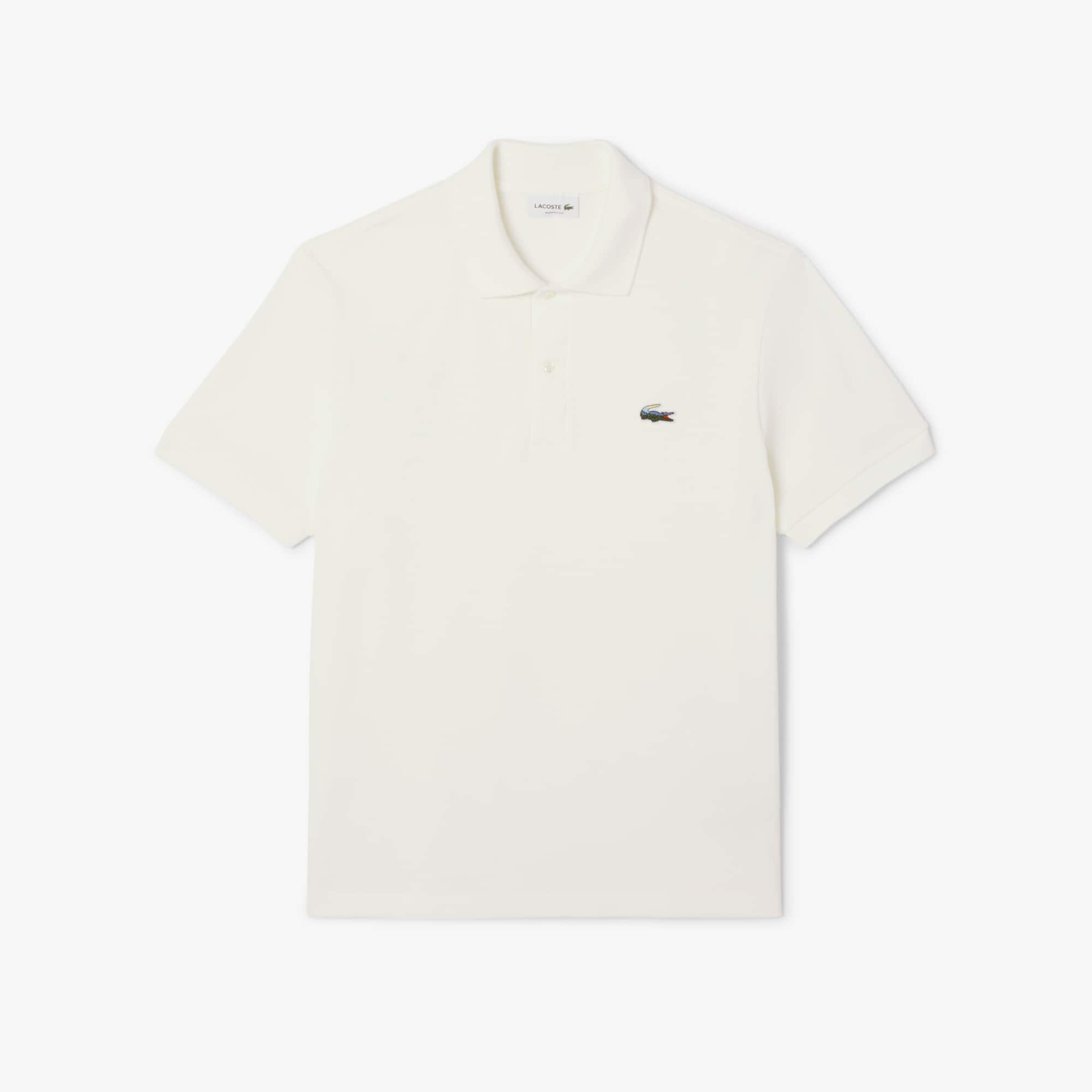 【美品】LACOSTE ジョコビッチモデル ポロシャツ US/Lサイズ ホワイト Men's Classic Fit Landscape Crocodile Piqué Polo - Polo Shirts