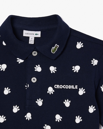 Kids' Mini Piqu&eacute; Print Polo