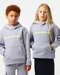 Kids’ Contrast Branding Hoodie