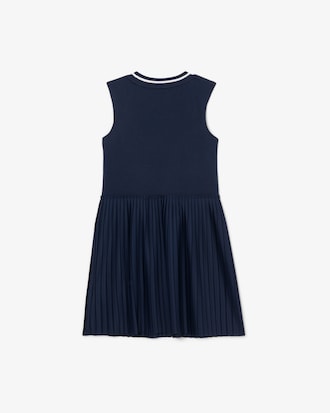 Kids' Sleeveless Pleated Jersey Dress