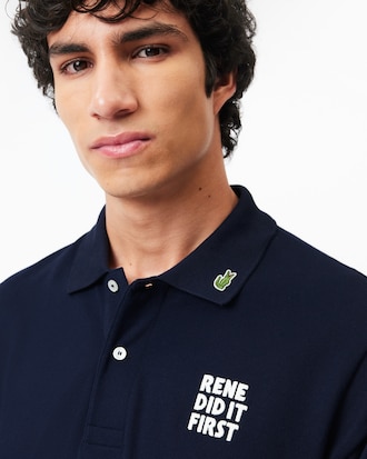 Polo con texto Classic Fit L.12.12