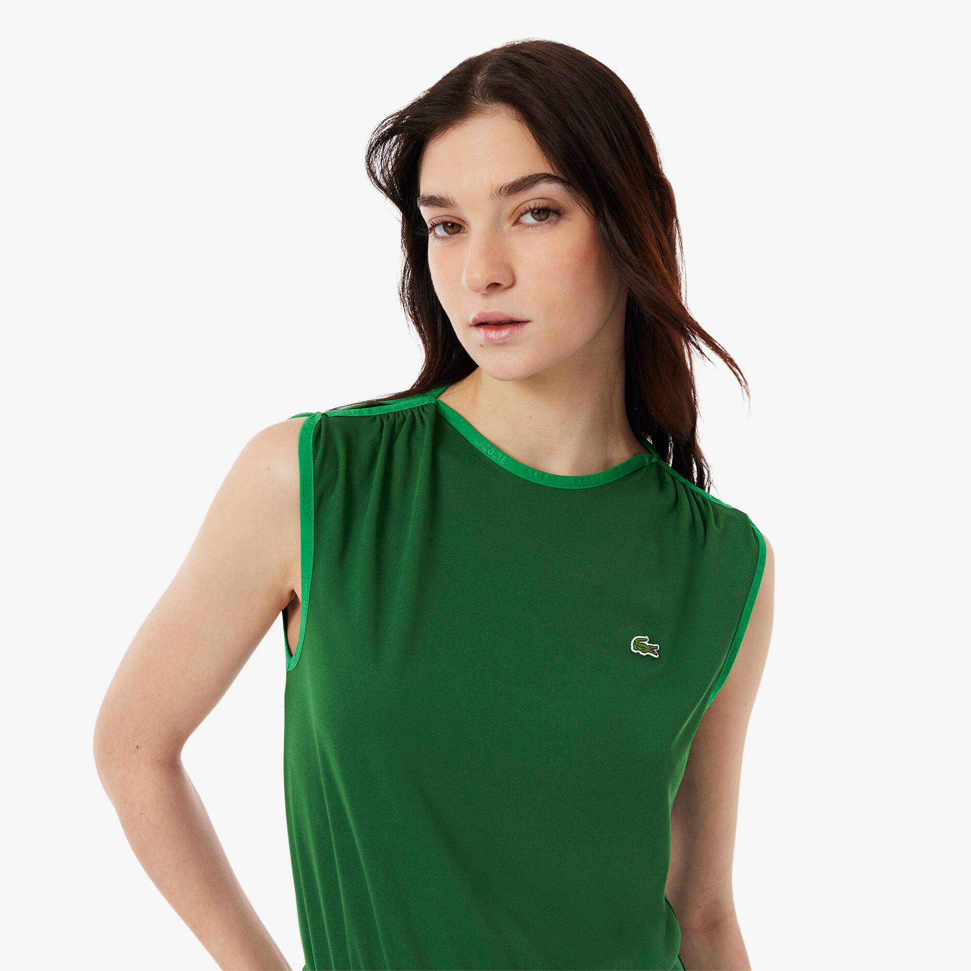 Women's Sleeveless Pleated Dress - Dresses - New In 2026 | Lacoste