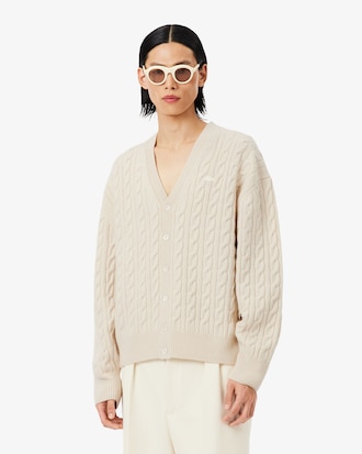 Runway Cashmere Cable Knit Cardigan