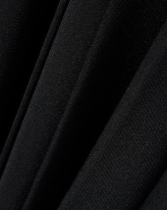 Pleated Fluid Jersey Polo Collar Dress