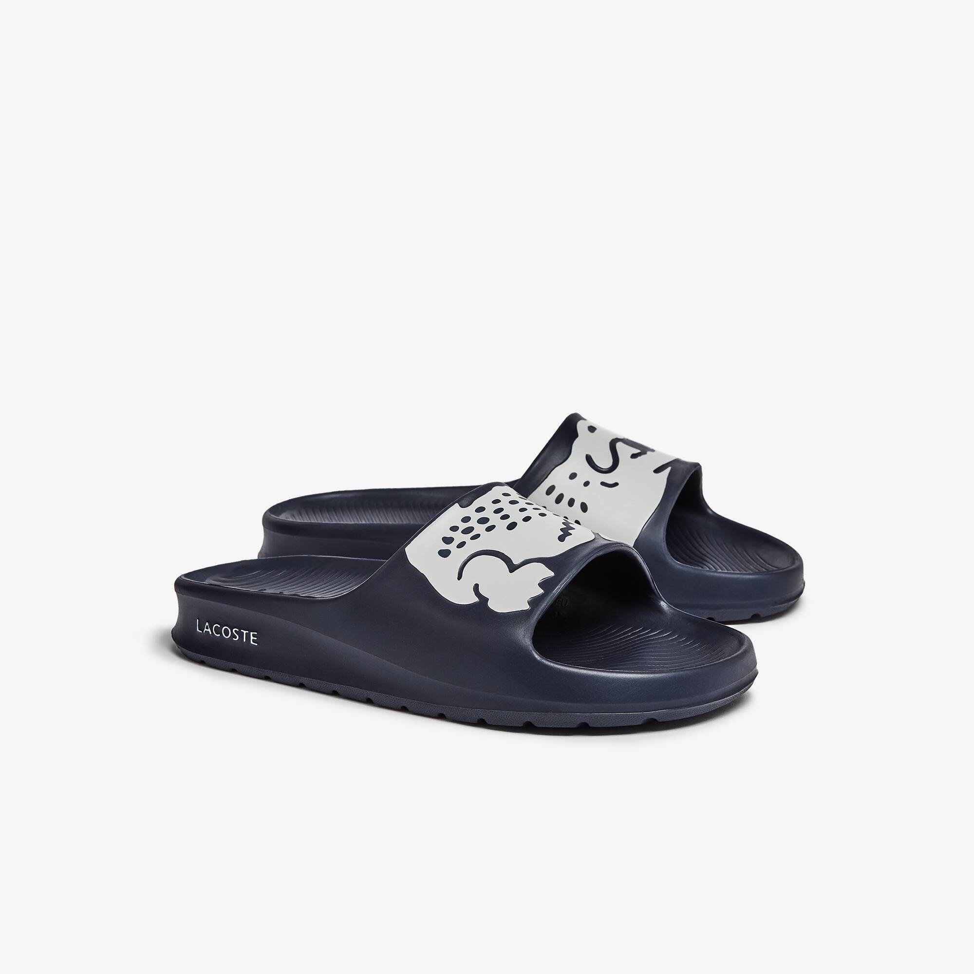 lacoste croco slide