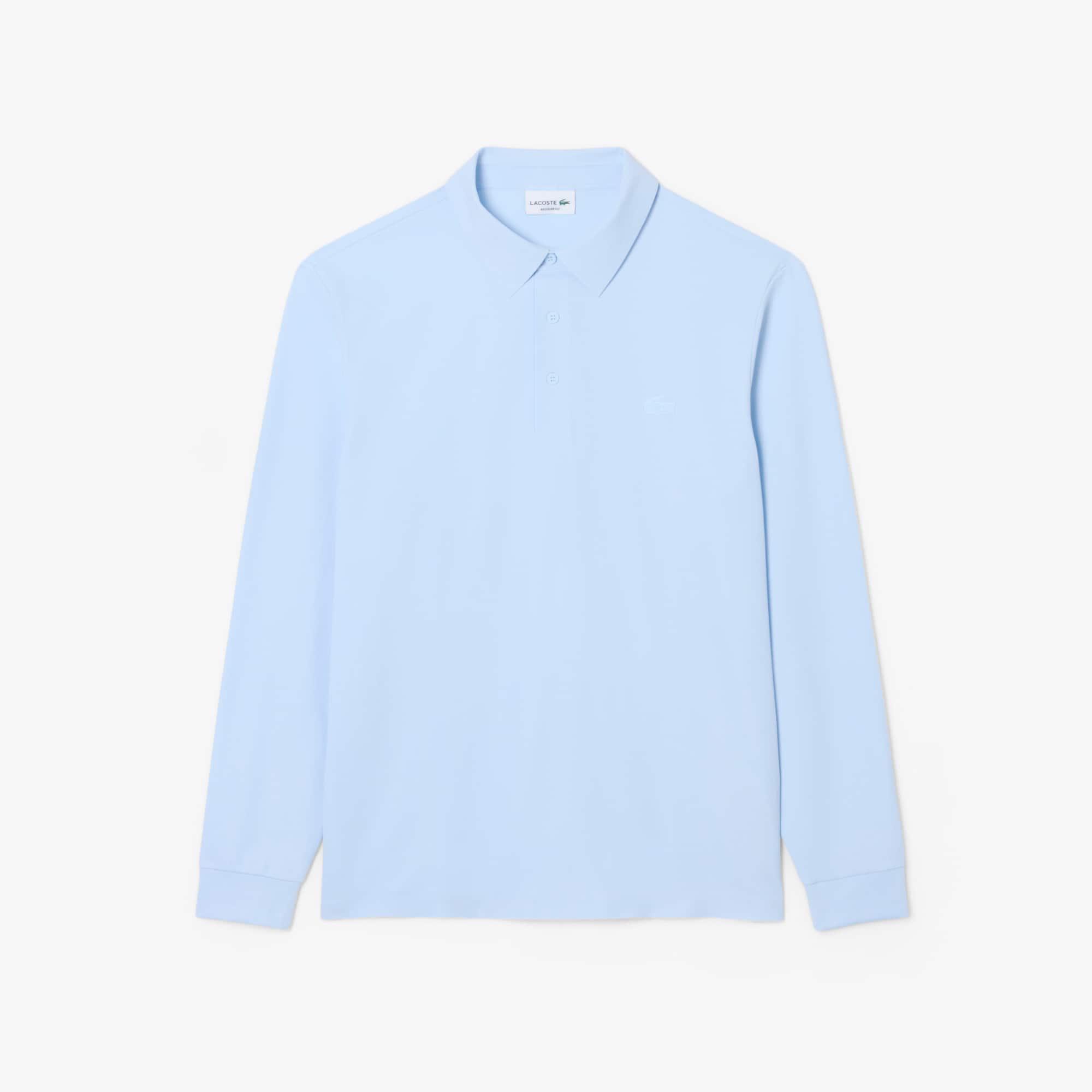 Regular Fit Long Sleeved Commuter Polo Shirt