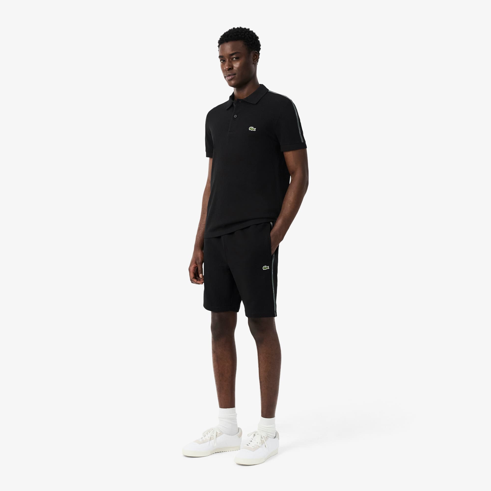 Regular Fit Logo Stripe Fleece Shorts - Shorts & Swim - New In