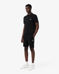 Regular Fit Logo Stripe Fleece Shorts