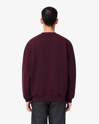 Embroidered Fleece Crew Neck Sweatshirt
