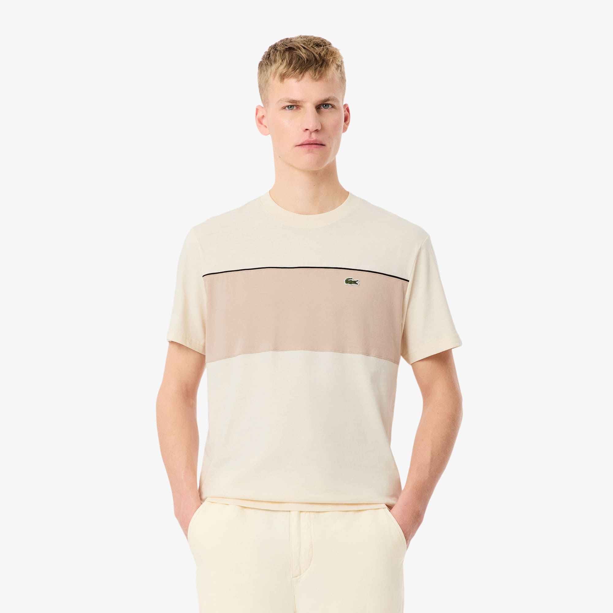 Colorblock Cotton T-Shirt - All Men's Clothing - New In 2026 | Lacoste