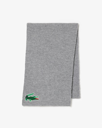 Unisex Crocodile Graphic Wool Scarf