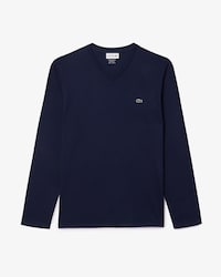 T-shirt homme à col en V en jersey de coton pima léger
