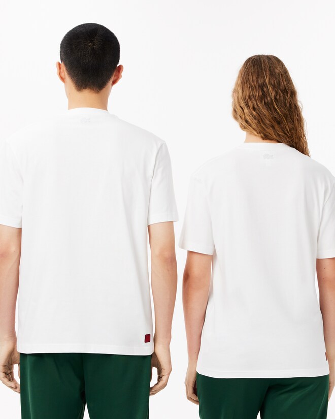 Unisex Lacoste x CLOT Regular Fit Cotton Graphic T-Shirt - T  