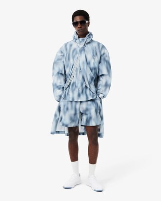 Relaxed Fit Printed Taffeta Shorts