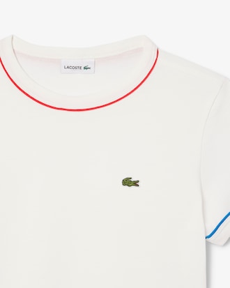 Kids' Contrast Trim Cotton T-Shirt