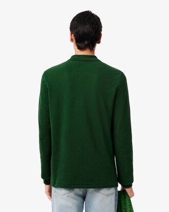 Men's Long Sleeve Cotton Polo