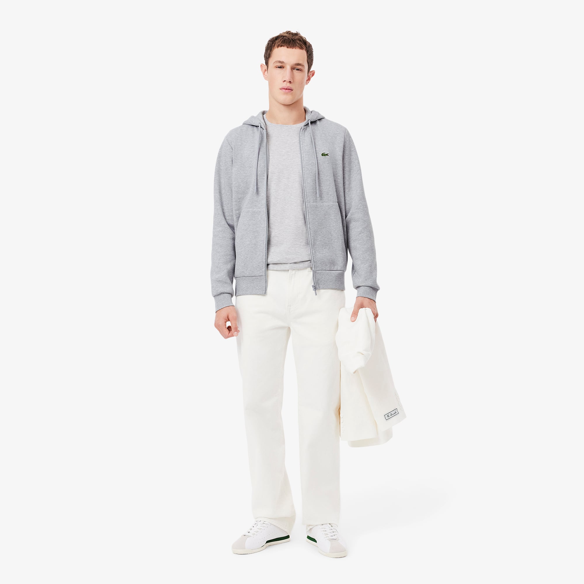 Organic Cotton Kangaroo Pocket Hoodie | Lacoste US | Men's Collection