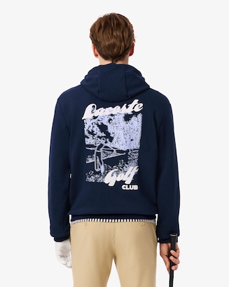 Men's Printed Fleece Golf Hoodie