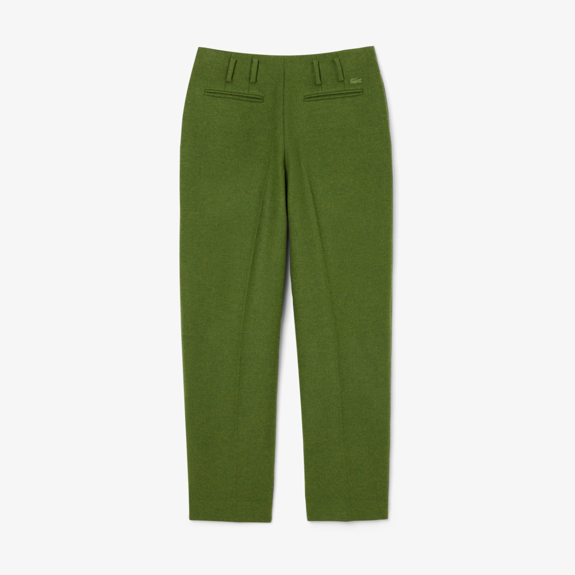Runway Straight Fit Slub Wool Tailored Pants