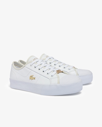 Sneakers Ziane Plus femme en cuir ton sur ton