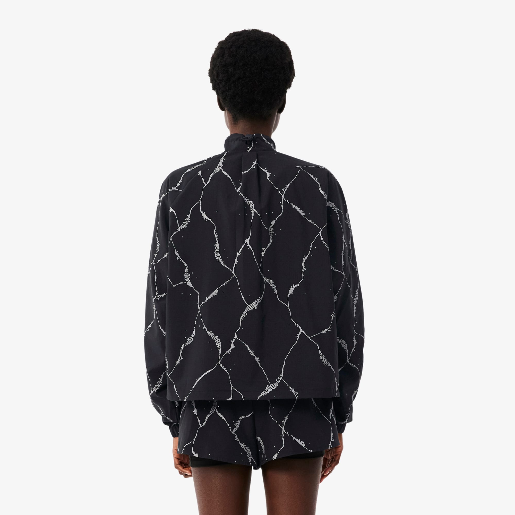 Reflective Crocodile Print Tennis Jacket - Jackets & Coats - New