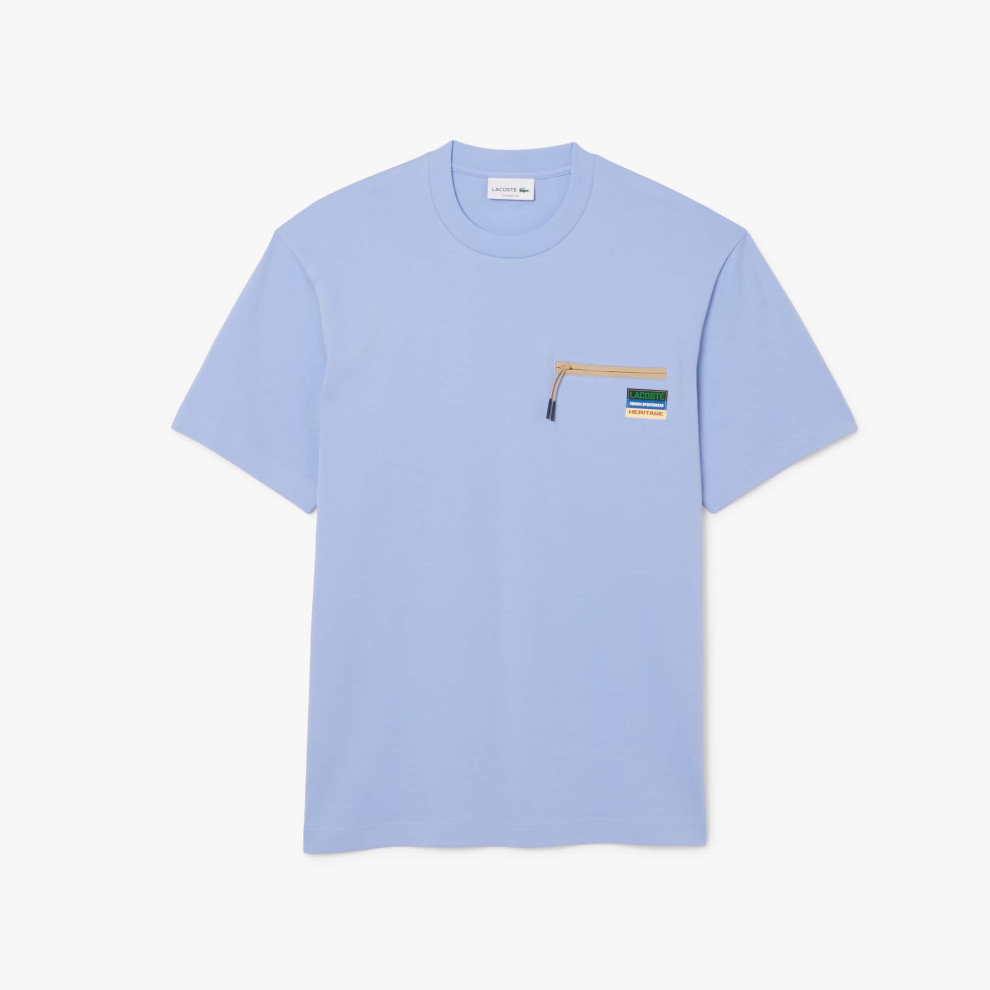 Men's Zipper Pocket Interlock T-Shirt - T-shirts - New In 2025