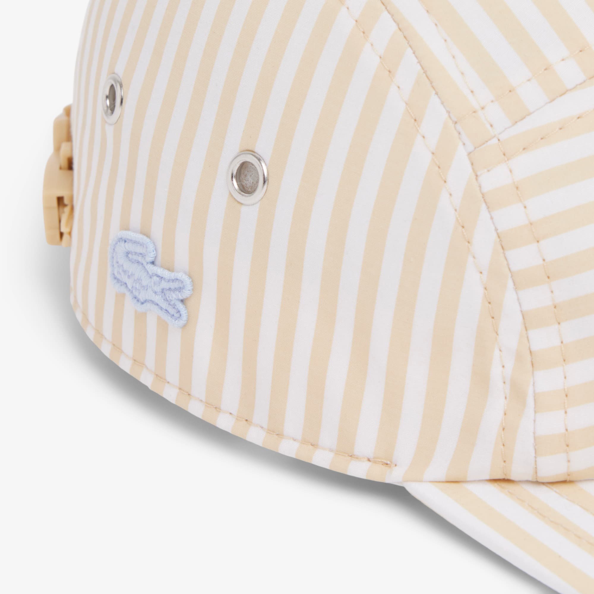 Striped Poplin Jockey Cap