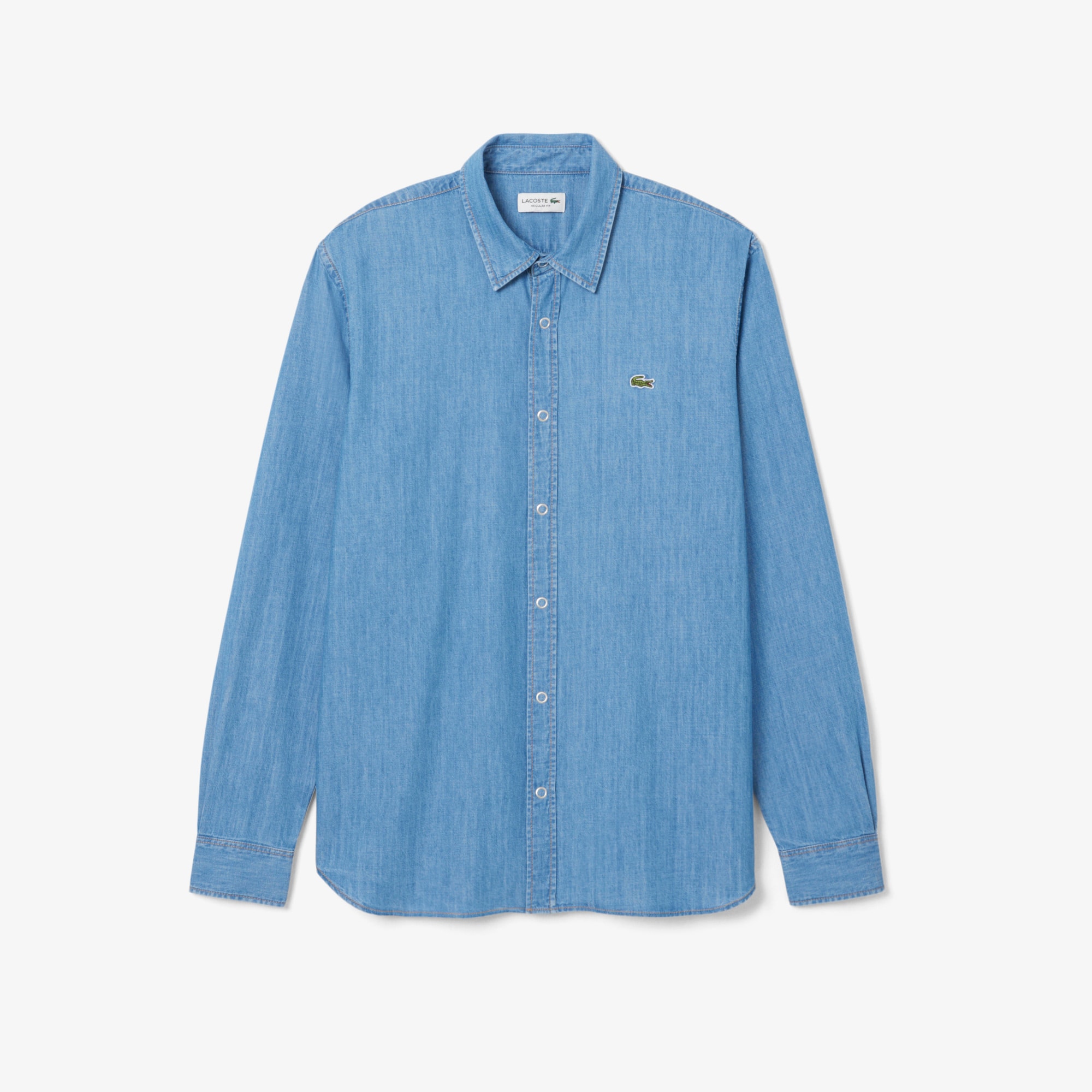 Men's Regular Fit Lightweight Denim Shirt - Button Down Shirts