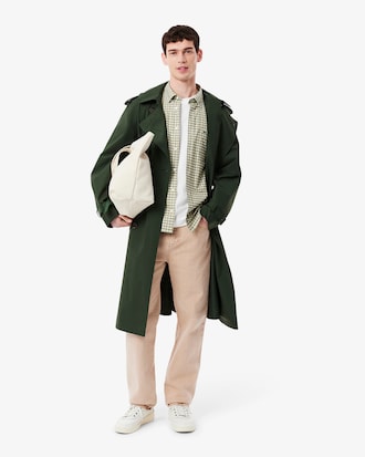 Men's Regular Fit Stretch Plaid Shirt