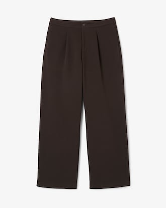 Men's Loose Fit Piqu&eacute; Pleated Pants