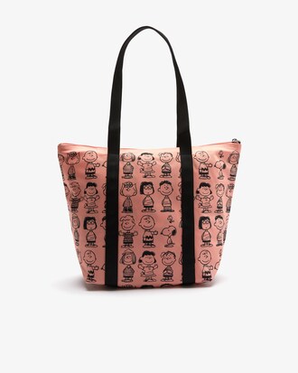 Sac cabas Lacoste x Peanuts en toile imprim&eacute;e