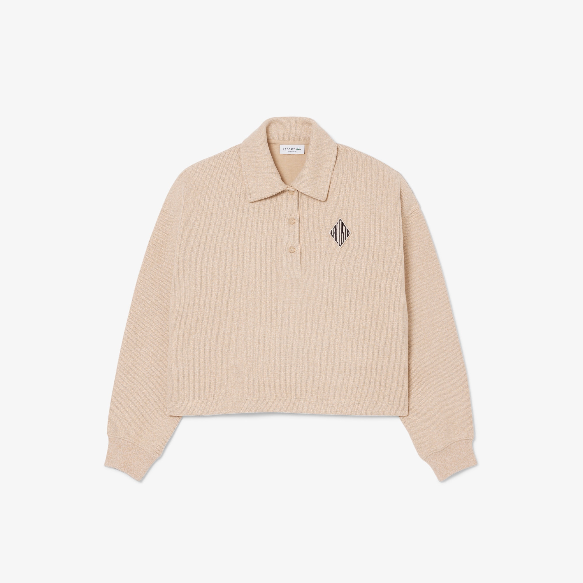 Oversized Ribbed Polo Sweatshirt - undefined - New In 2025 | Lacoste