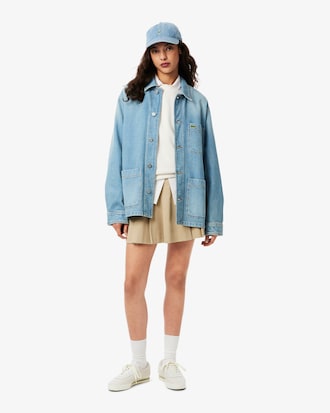 Women's Relaxed Fit Piqu&eacute; Crew Neck Sweatshirt