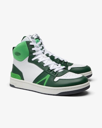 Men's L001 Mid Contrasted Leather Sneakers