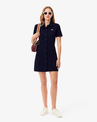 Women's Heavy Piqué Buttoned Polo Dress