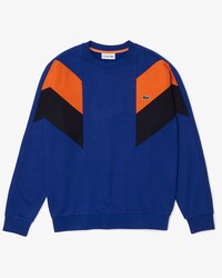 Men&rsquo;s Crew Neck Colorblock Cotton Fleece Sweatshirt
