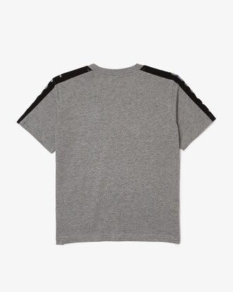 Kids' Crew Neck Lettered Bands Cotton T-Shirt