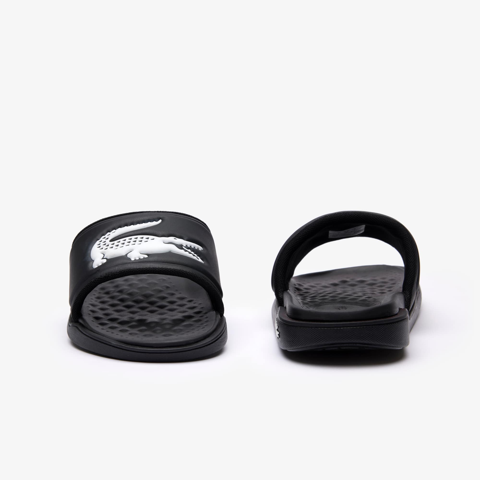 【LACOSTE】 SERVE SLIDE DUALモノグラムエンボスライドサンダル Women's Serve Slide Dual - Slides - New In 2025 | Lacoste