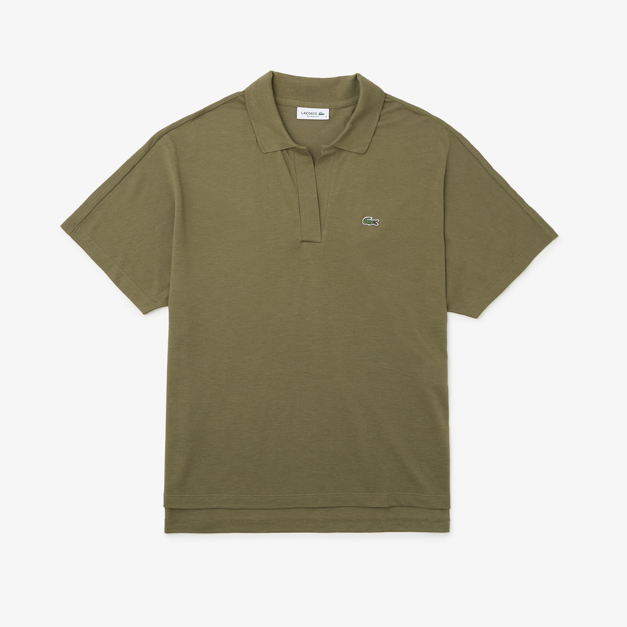 Lacoste Women's Relaxed Fit Piqué Polo - Xl In Green