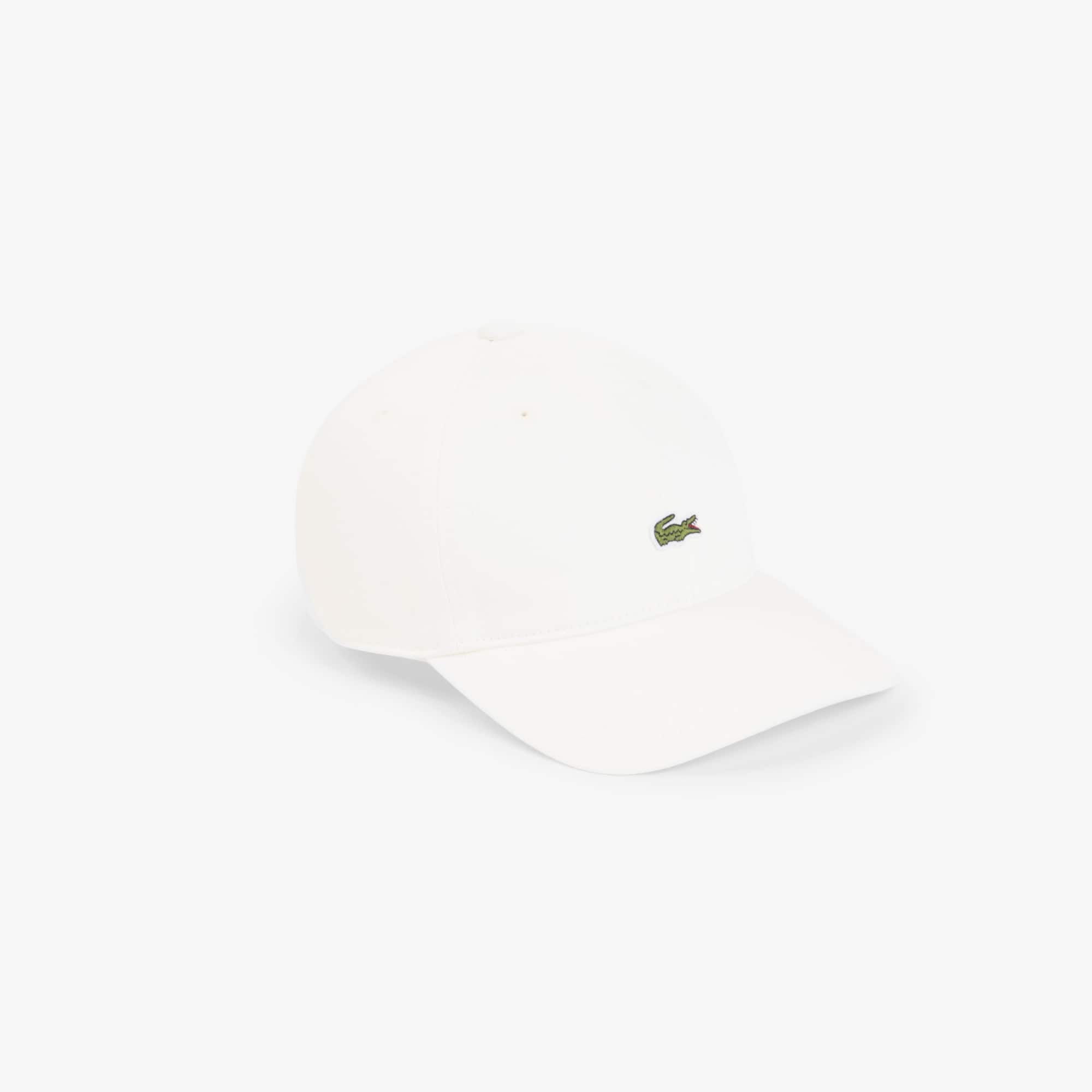 Lacoste Gorra de Mezclilla de Algodón Blanco