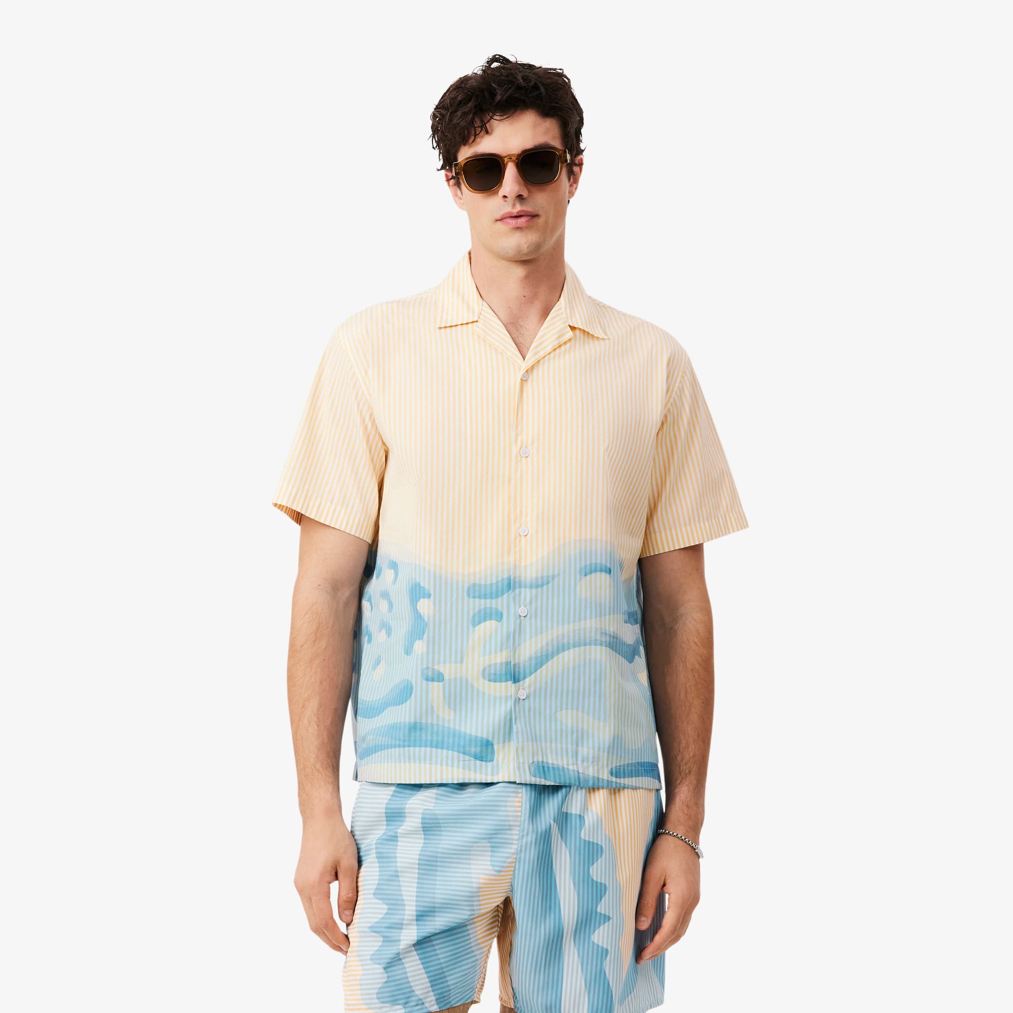 Relaxed Fit Striped Crocodile Shirt - Button Down Shirts - New In