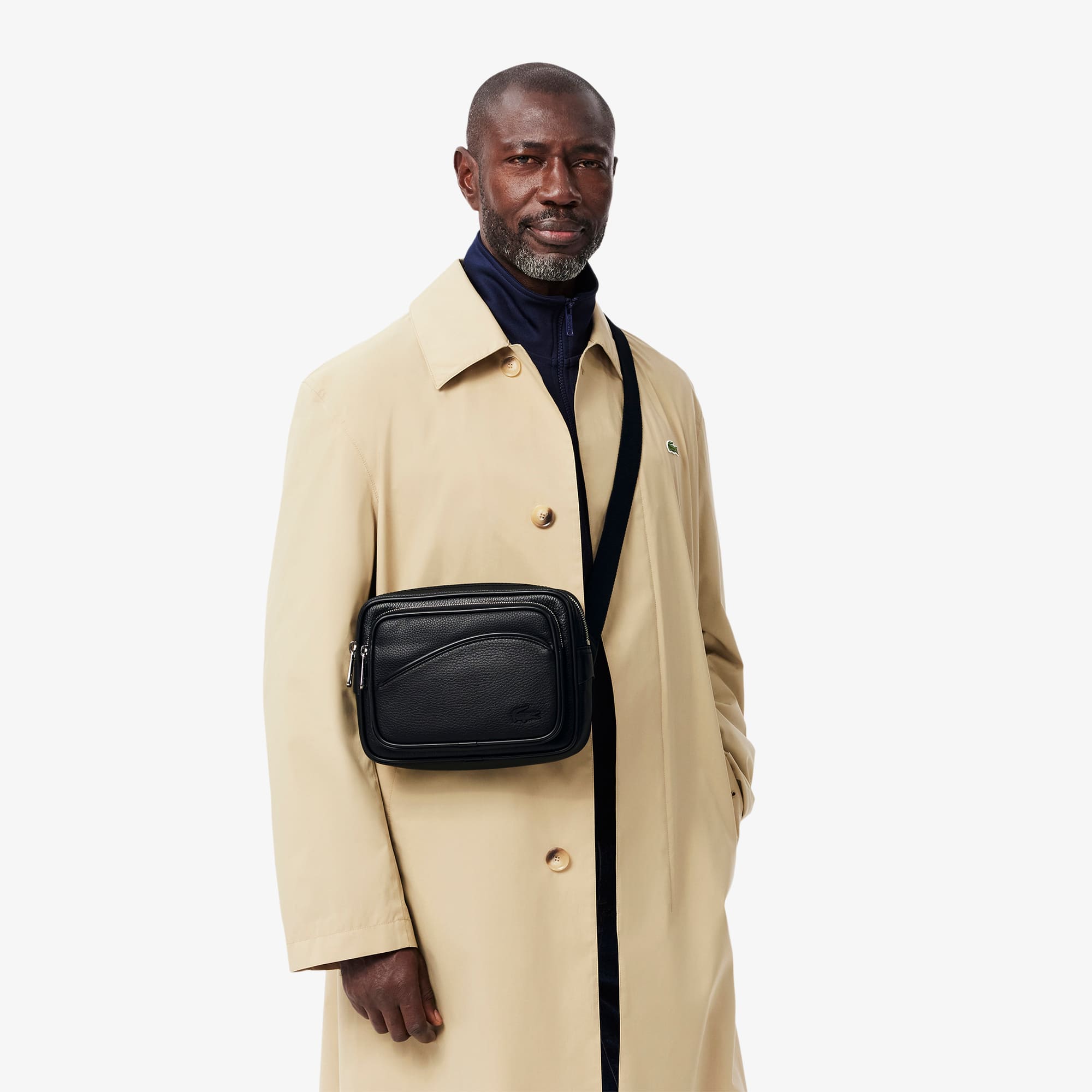 Angy Grain Leather Reporter Bag - Bags - New In 2026 | Lacoste
